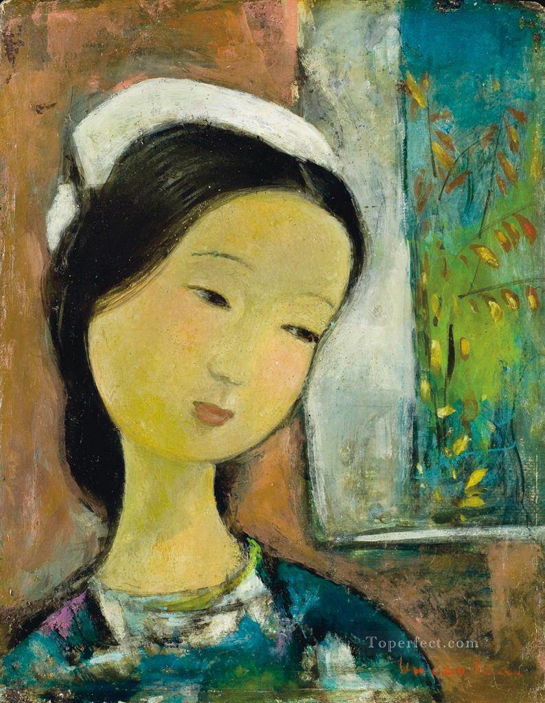 VCD Jeune femme Young lady Asian Oil Paintings